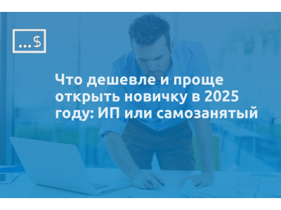 Что дешевле и проще открыть новичку в 2025 году: ИП или самозанятый