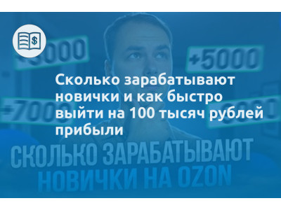 Сколько зарабатывают новички и как быстро выйти на 100 тысяч рублей прибыли