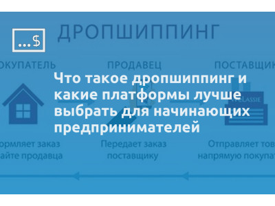 Что такое дропшиппинг и какие платформы лучше выбрать для начинающих предпринимателей
